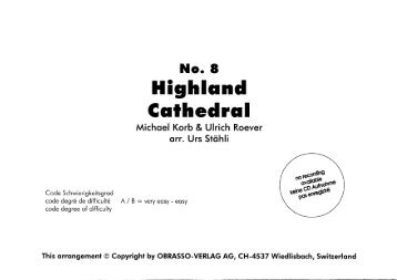 HIGHLAND CATHEDRAL (Easy Brass Band) - Obrasso Verlag