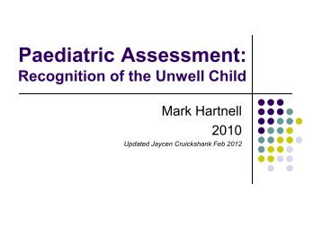 Assessment of the Sick Child - BHS Education Resource
