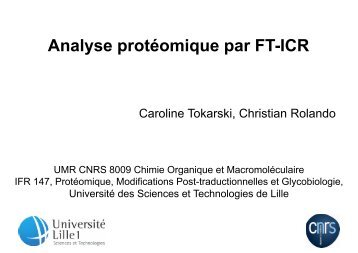 Caroline Tokarski - Proteomic Platform Necker