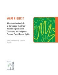 A Comparative Analysis of Developing Countries - Rights and ...