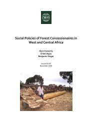 Forest concessions in West and Central Africa â Social policies of ...