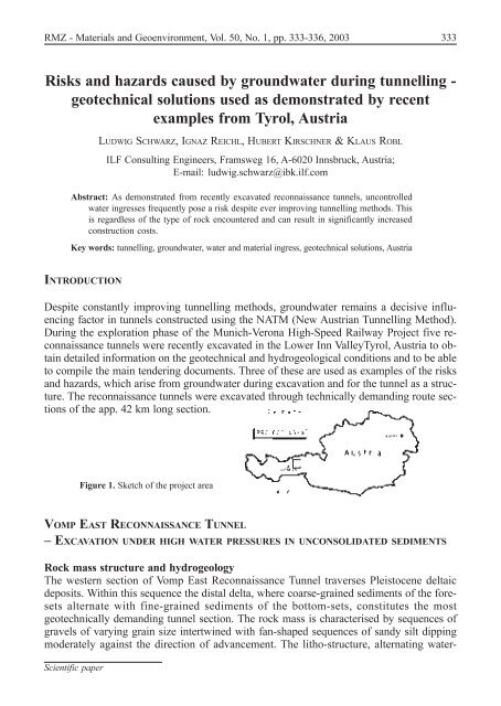 Risks And Hazards Caused By Groundwater During Tunnelling - 