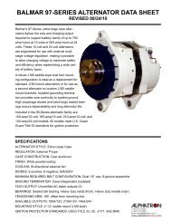 BALMAR 97-SERIES ALTERNATOR DATA SHEET - Alphatron