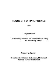 request for proposals - Ministry of Works and Human Settlement
