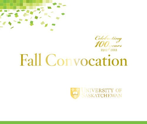 Fall 2011 - Students - University of Saskatchewan