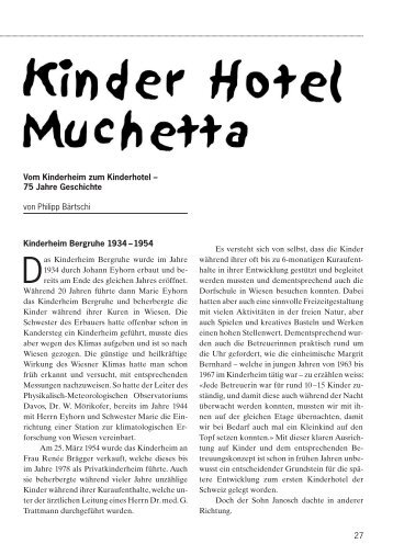 Lesen. - Kinderhotel Muchetta