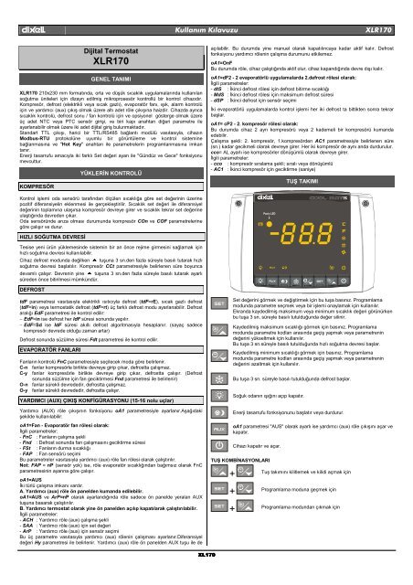 XLR170 + + + - Ercan Teknik