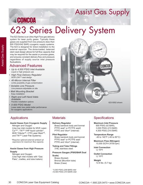 623 Series Delivery System - Concoa