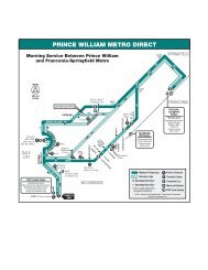 PRINCE WILLIAM METRO DIRECT - PRTC