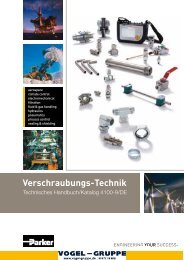 Parker_Adapter_Verschraubungstechnik_pdf_CAT ... - Vogel Gruppe