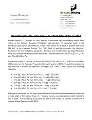 Drilling Results From Kodiéran, Guinea - Avocet Mining PLC
