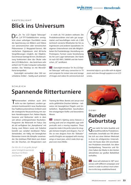 messetrends Ausgabe 1/2015