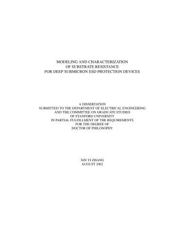 modeling and characterization of substrate resistance for deep ...