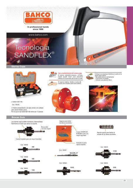BAHCO Tecnologia Sandflex.cdr - DISTRIBUIDORA INCORESA SA