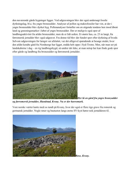 Trondenes og Kvæfjord, Troms, og Engeløya, Steigen, Nordland ...