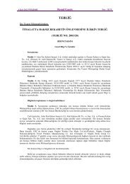 TebliÄ (No:2003/20) - DÄ±Å Ticaret MÃ¼steÅarlÄ±ÄÄ±