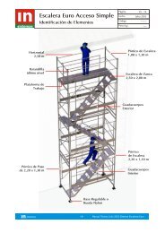 Escalera Euro Acceso Simple Secuencia de Montaje