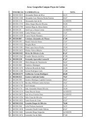 Área: Geografia-Campus Poços de Caldas - IFSULDEMINAS