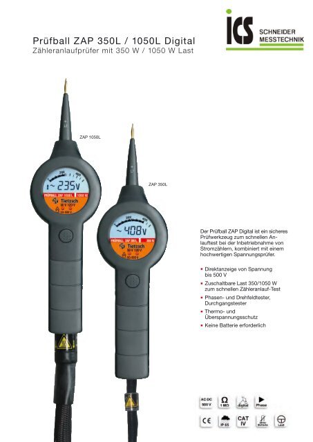 technisches Datenblatt - ICS Schneider Messtechnik GmbH