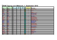 ZKM-Tagung vom Mittwoch, 1. September 2010