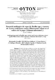 Potencial antifÃºngico de cepas de Bacillus spp. y extracto ... - Phyton