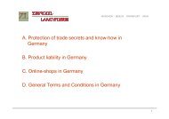 A. Protection of trade secrets and know-how in Germany B ... - LIAA