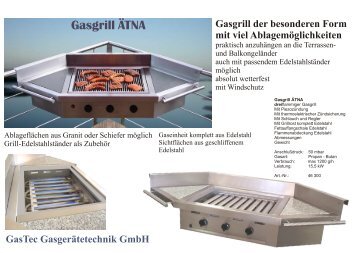 Gasgrill Der Besonderen Form Mit Viel Ablagemöglichkeiten