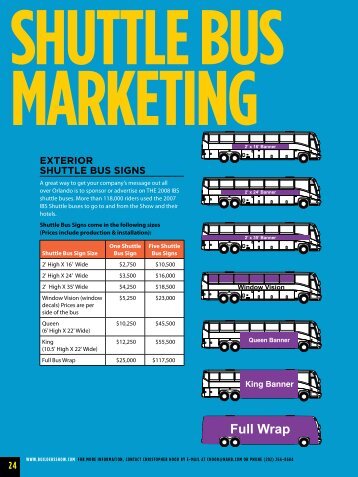 ShUttLe BUS MarketIng - International Builders' Show