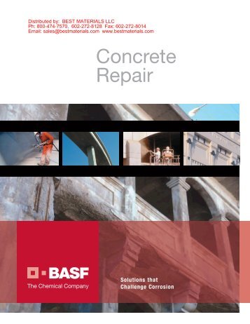 Concrete Repair Products - Best Materials