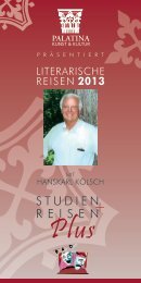 LITERARISCHE REISEN 2013