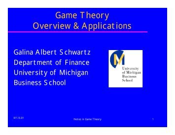 Power Point Slides in [PDF] - Citi - University of Michigan