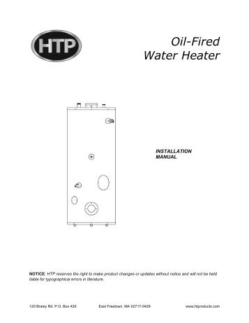 SuperStor Oil Fired Water Heater