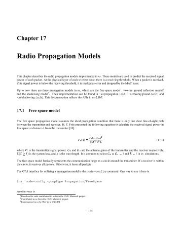 Chapter 17 Radio Propagation Models