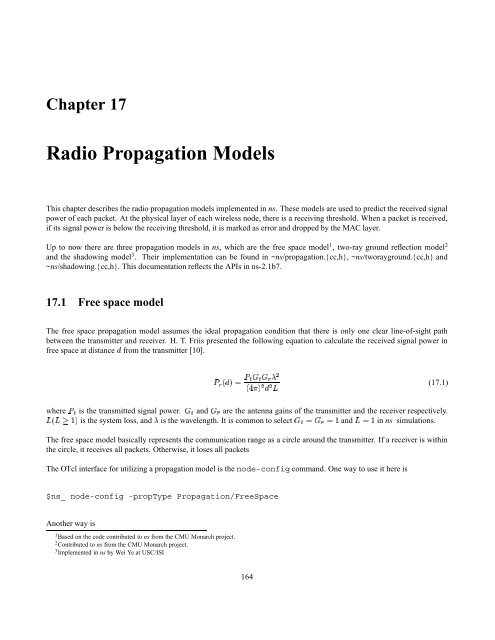 Chapter 17 Radio Propagation Models