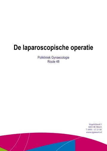 Laparoscopische operatie - SJG Weert