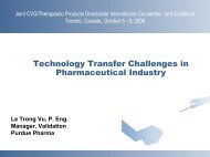 Technology Transfer Challenges in Pharmaceutical Industry - CVG