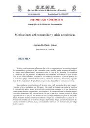 Motivaciones del consumidor y crisis econÃ³micas - Revista ...