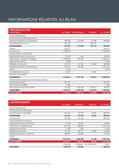 RAPPORT ANNUEL 2010 - Evolis