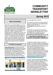 Community Transport Newsletter (Spring 2013) - Oxfordshire Rural ...