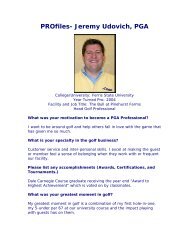 PROfiles- Jeremy Udovich, PGA - Wisconsin PGA