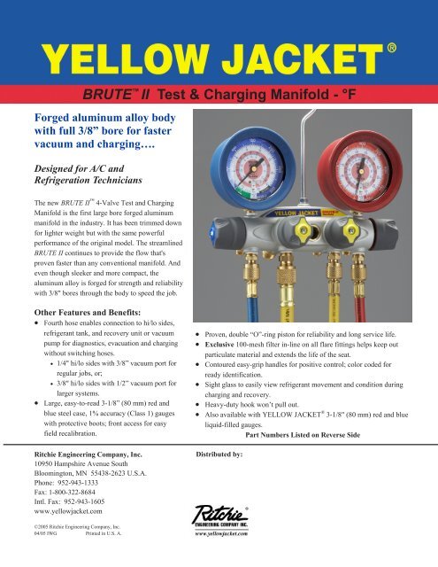 Brute II Spec Sheet - F.pub - Yellow Jacket