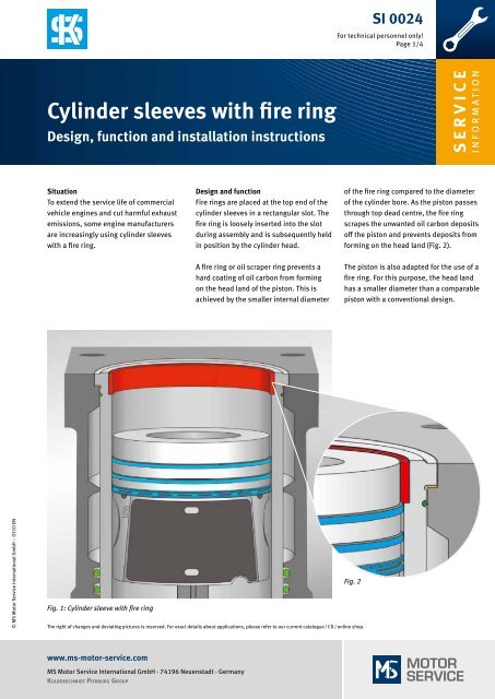 Cylinder Sleeves With Fire Ring Design Function Wilmink Group