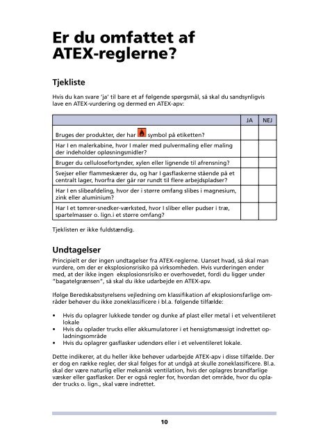 ATEX - Industriens BranchearbejdsmiljÃ¸rÃ¥d