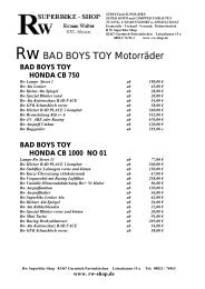 RwBAD BOYS TOY Motorräder - Rw Superbike Shop