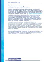 Ethics Case Consultation Summary Template - US Department of ...