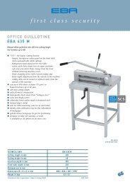 office guillotine EBA 435 M, PDF Data sheet