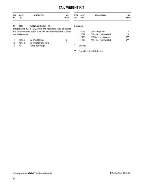 MDD Parts Manual.book - Walker Mowers