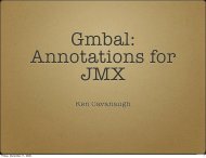 Annotations for JMX - The Gmbal project