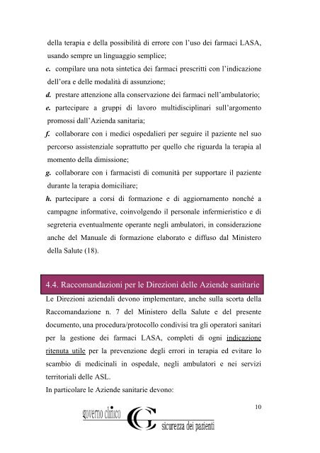 Prevenzione degli errori in terapia con farmaci - IPASVI - La Spezia