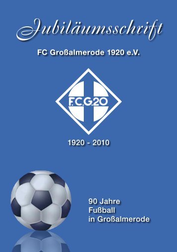 JubilÃ¤umsschrift - FC GroÃalmerode